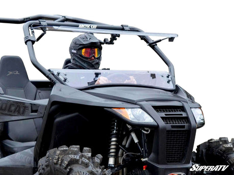 Photo of SuperATV Arctic Cat Wildcat Trail Scratch Resistant Flip Windshield by SuperATV - Premium Windshields for UTVs / Side by Sides