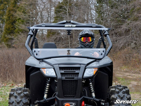 Photo of SuperATV Arctic Cat Wildcat Trail Scratch Resistant Flip Windshield by SuperATV - Premium Windshields for UTVs / Side by Sides
