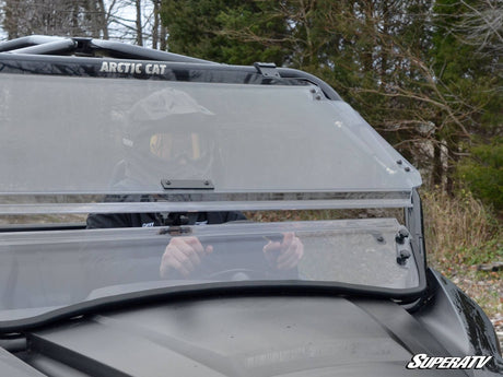 Photo of SuperATV Arctic Cat Wildcat Trail Scratch Resistant Flip Windshield by SuperATV - Premium Windshields for UTVs / Side by Sides