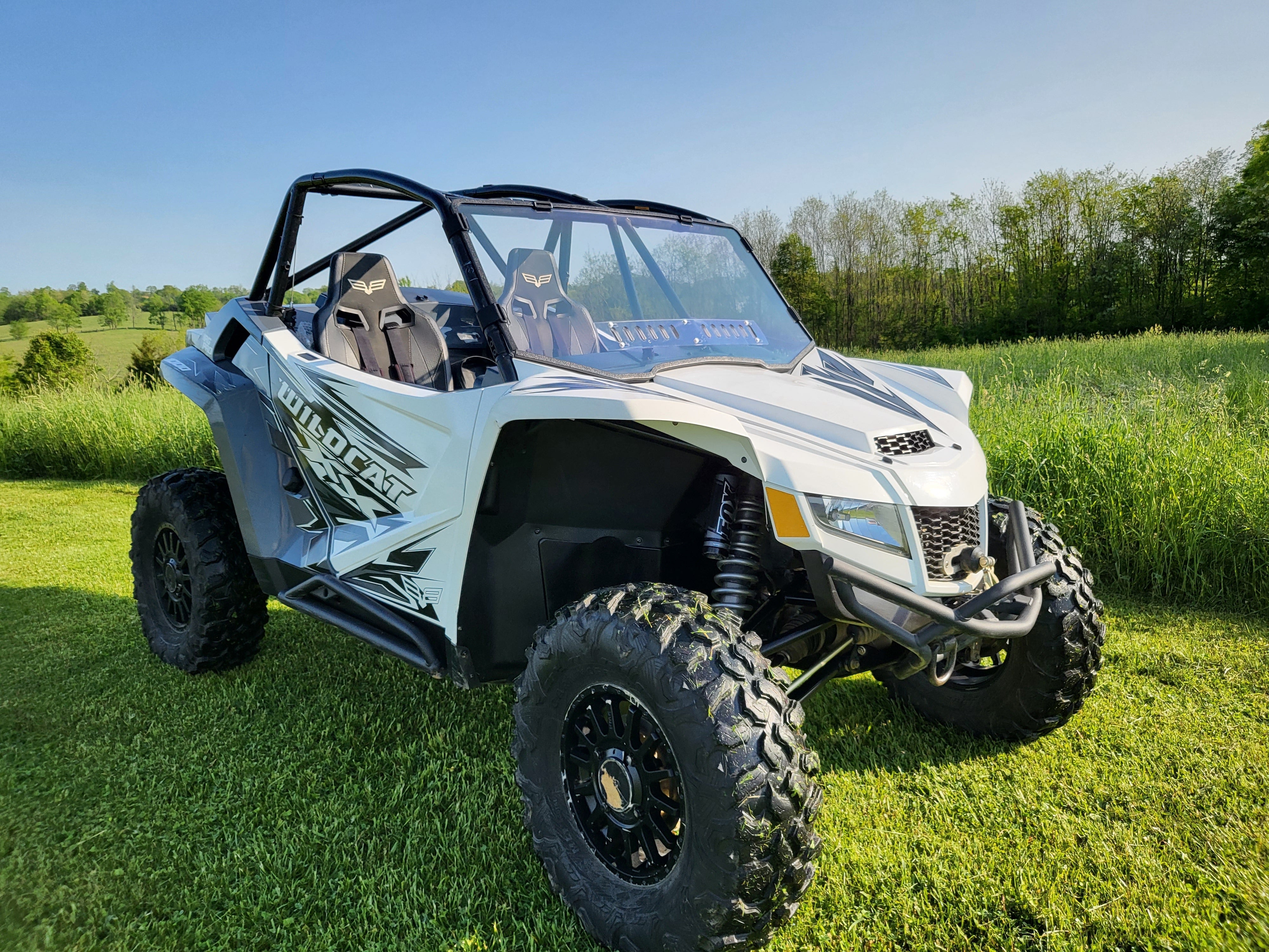 Photo of Arctic Cat Wildcat XX 2-Seater - 1-Piece Windshield with Clamp, Vent and Hard Coat Options by 3 Star UTV - Premium Windshields for UTVs / Side by Sides