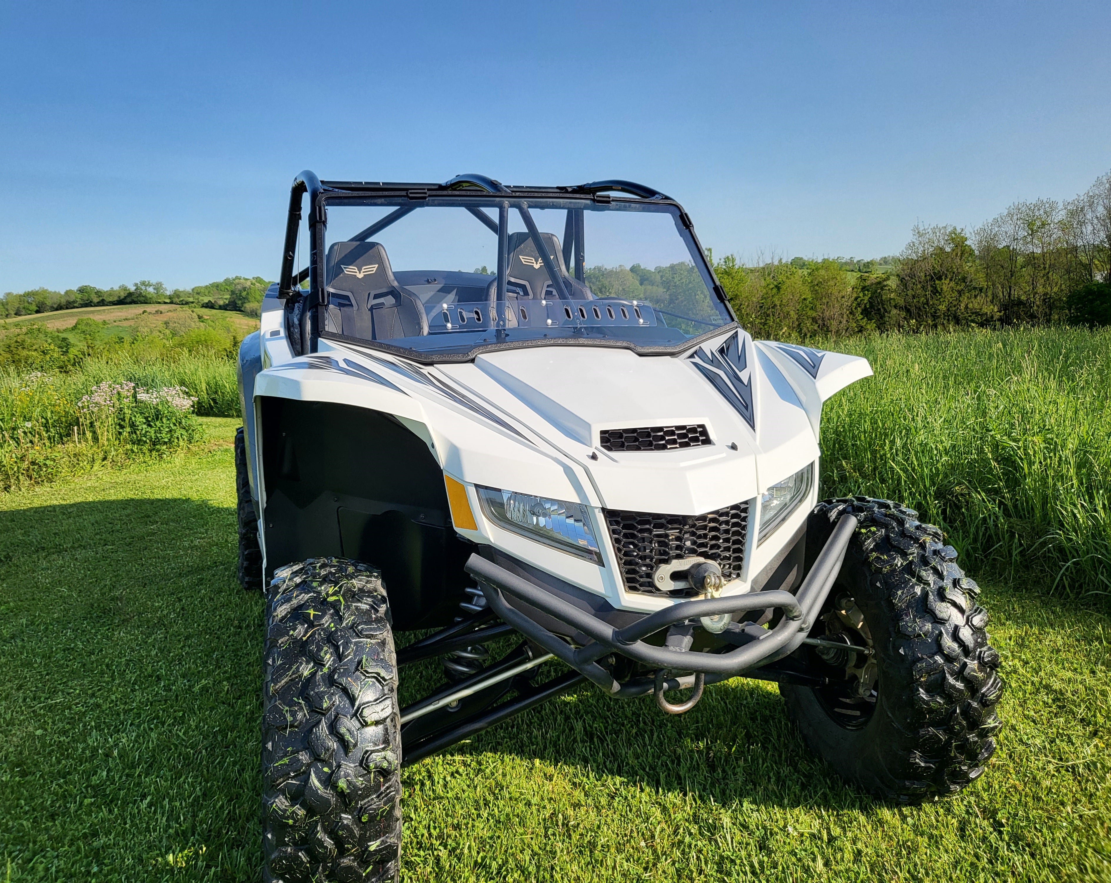 Photo of Arctic Cat Wildcat XX 2-Seater - 1-Piece Windshield with Clamp, Vent and Hard Coat Options by 3 Star UTV - Premium Windshields for UTVs / Side by Sides