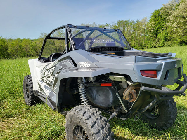 Photo of Arctic Cat Wildcat XX 2-Seater - Lexan Back Panel with Clamp and Vent Options by 3 Star UTV - Premium Windshields for UTVs / Side by Sides
