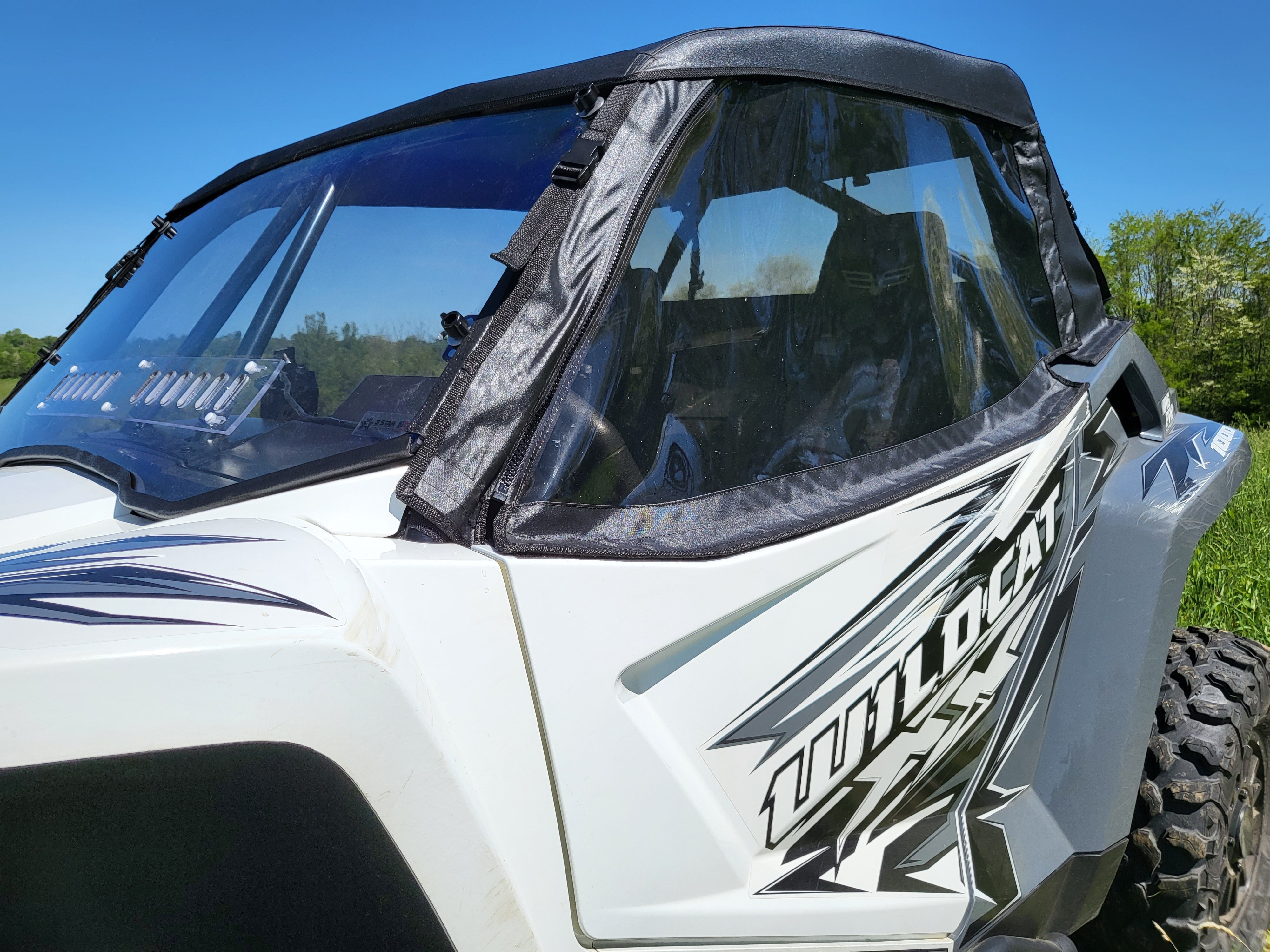 Photo of Arctic Cat Wildcat XX 2-Seater - Full Cab Enclosure for Hard Windshield (Upper Doors) by 3 Star UTV - Premium Enclosures for UTVs / Side by Sides