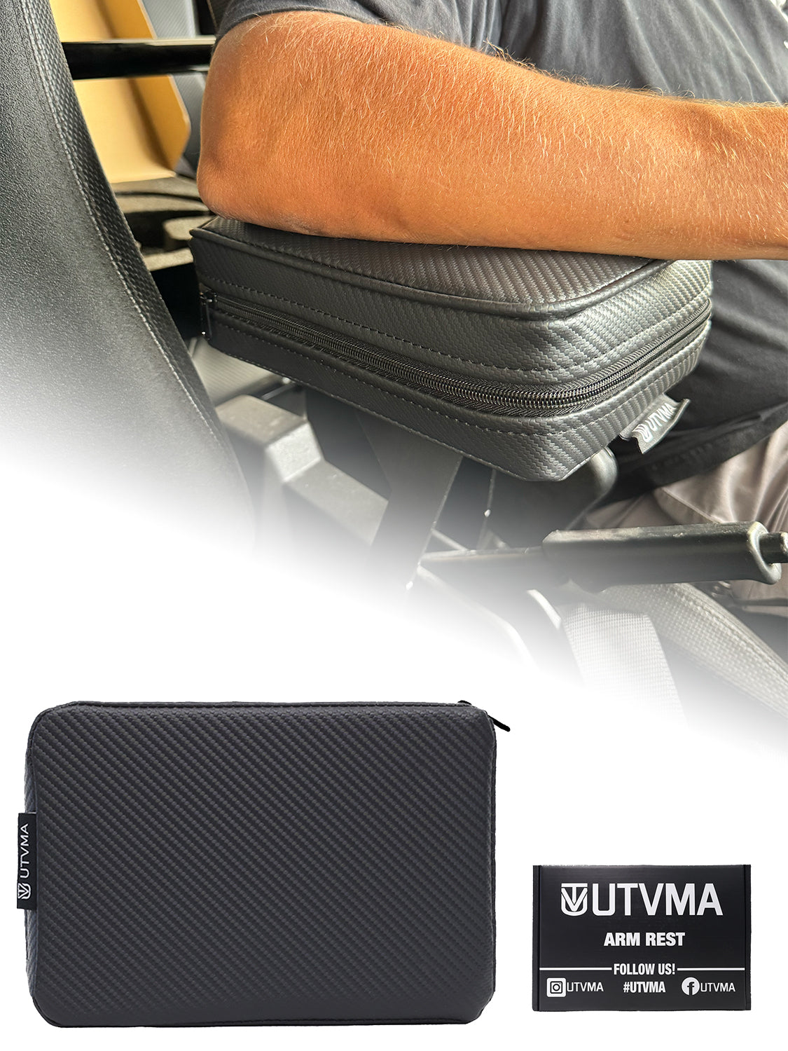 Photo of UTVMA RZR 570 Armrest with Bracket (2017-2022) by UTV Mountain Accessories - Premium Door Bags & Door Accessories for UTVs / Side by Sides