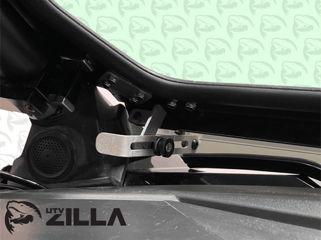 Photo of Black Vented Glass Windshield for RZR PRO/TURBO R with Wiper 2020-2024 by UTVZILLA - Premium for UTVs / Side by Sides