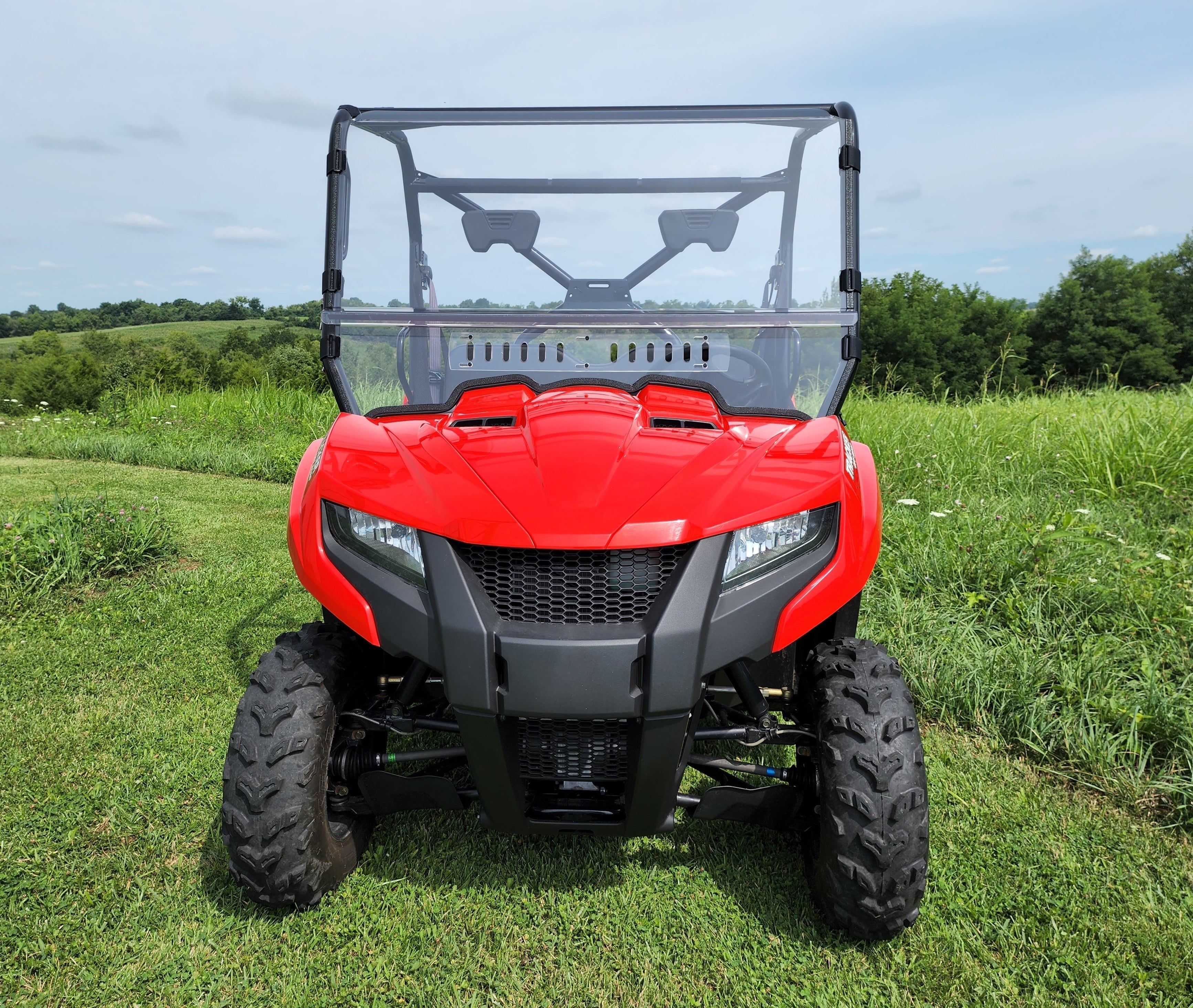 Photo of Tracker Off Road 500S - 2-Piece Scratch-Resistant Windshield by 3 Star UTV - Premium Windshields for UTVs / Side by Sides