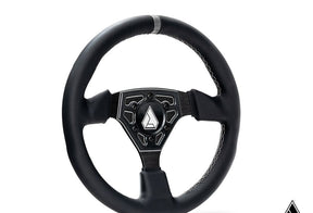 Assault Industries Universal Navigator Leather UTV Steering Wheel - Accent Plate Color - Gray