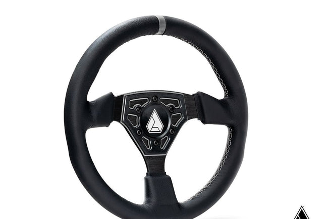 Assault Industries Universal Navigator Leather UTV Steering Wheel - Accent Plate Color - Gray