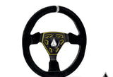 Assault Industries Universal Navigator Suede UTV Steering Wheel - Accent Plate Color - Lime Squeeze