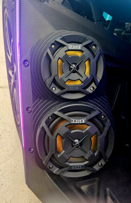 Photo of Polaris Slingshot Bluetooth LED Sound System by Knight ATV - Premium Audio for UTVs / Side by Sides