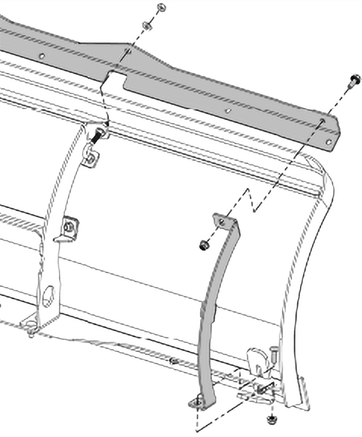 Photo of KFI FLEX BLADE STIFFENER KIT by KFI - Premium Snow Plows & Mounts for UTVs / Side by Sides