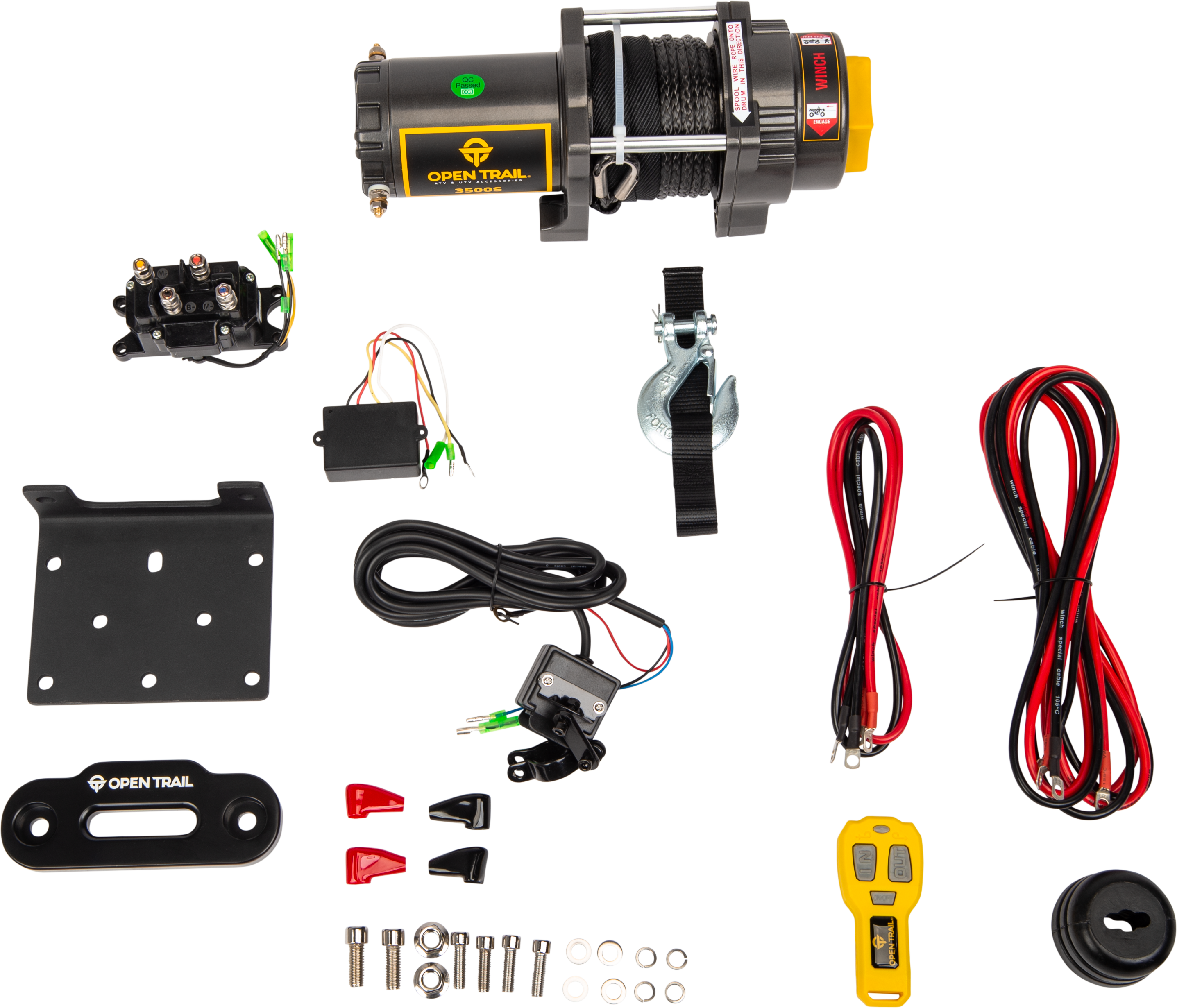 Photo of 3500lb Winch Synthetic Rope for Off-road UTV ATV and SXS vehicles from OPEN TRAIL by OPEN TRAIL - Premium Winch for UTVs / Side by Sides