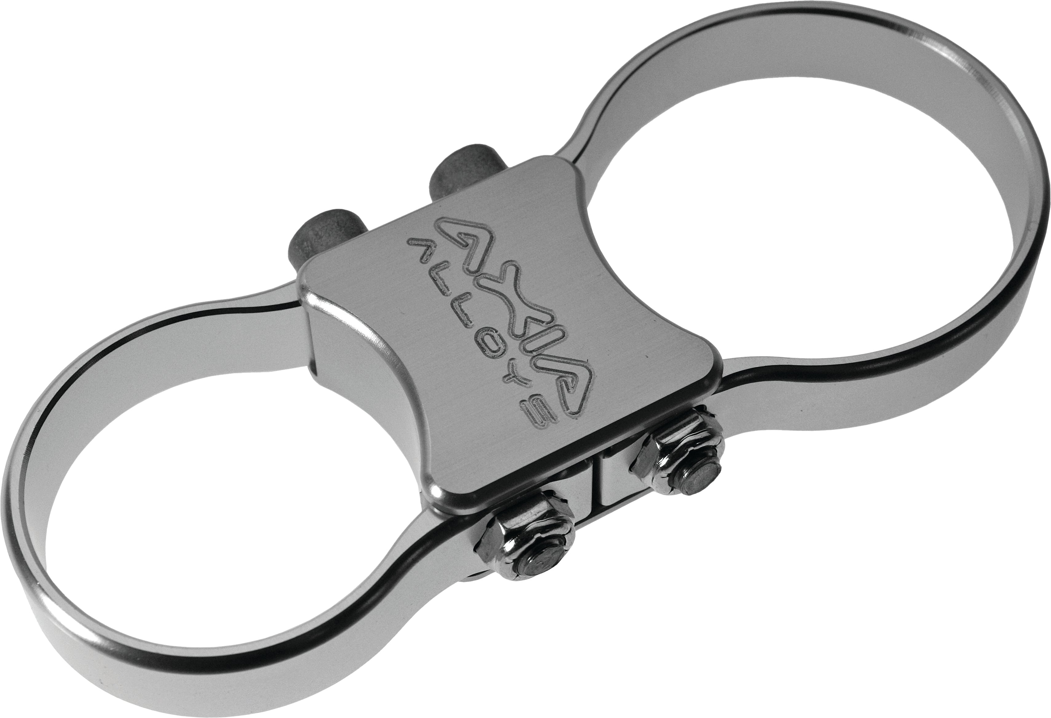 Photo of SHOCK RESERVOIR MOUNT SILVER 2 CLAMPS NEEDED by AXIA - Premium Mounts/Brackets for UTVs / Side by Sides