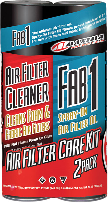 Photo of AIR FILTER CARE KIT 2-PK by MAXIMA - Premium Chemicals for UTVs / Side by Sides