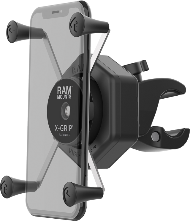 Photo of X-GRIP VIBE-SAFE L PHONE MOUNT WITH SMALL TOUGH-CLAW by RAM - Premium Accessories for UTVs / Side by Sides