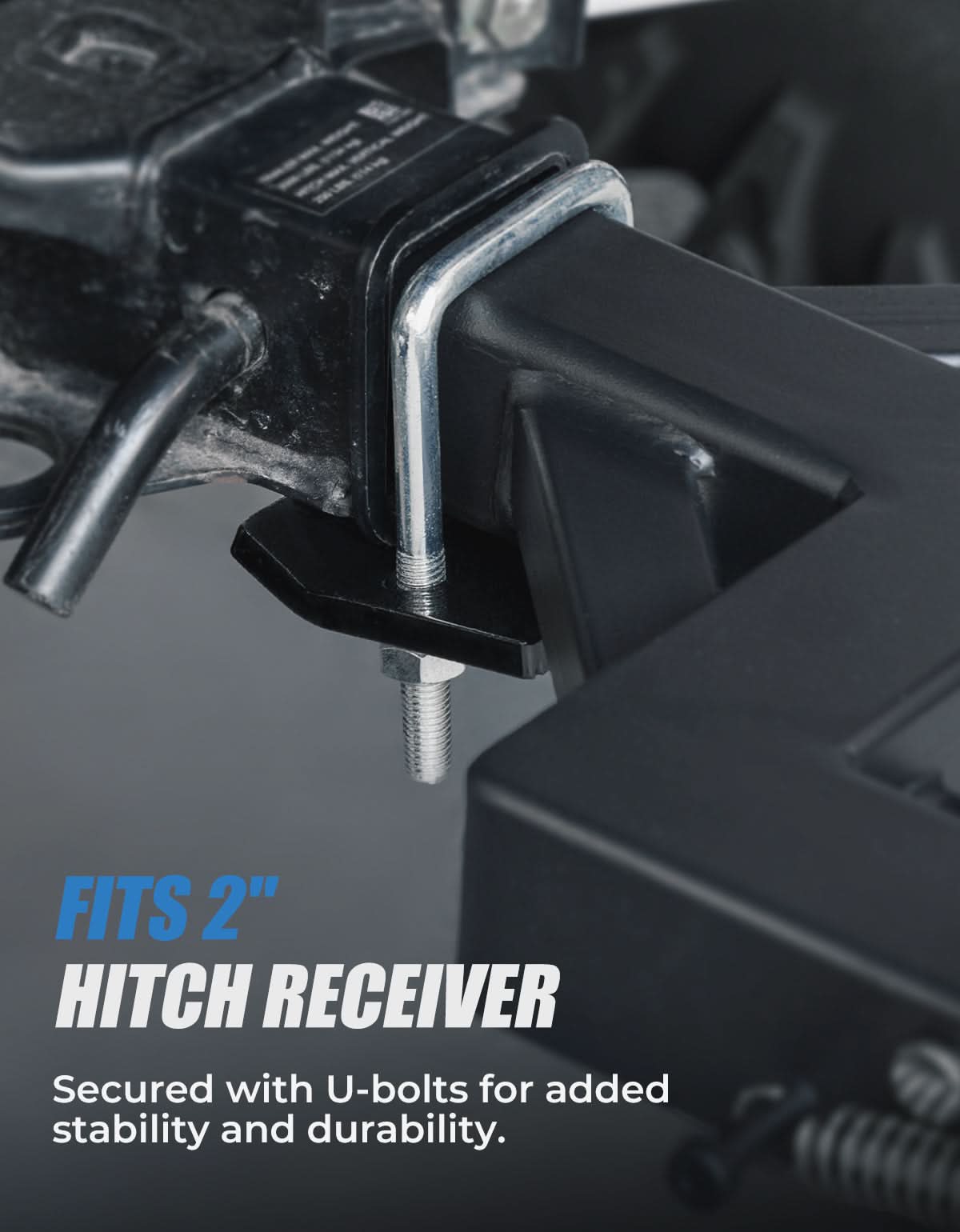 Photo of UTV Hitch Step with 2" Receiver for Polaris Ranger 1000 Defender UFORCE 1000 by Kemimoto - Premium for UTVs / Side by Sides