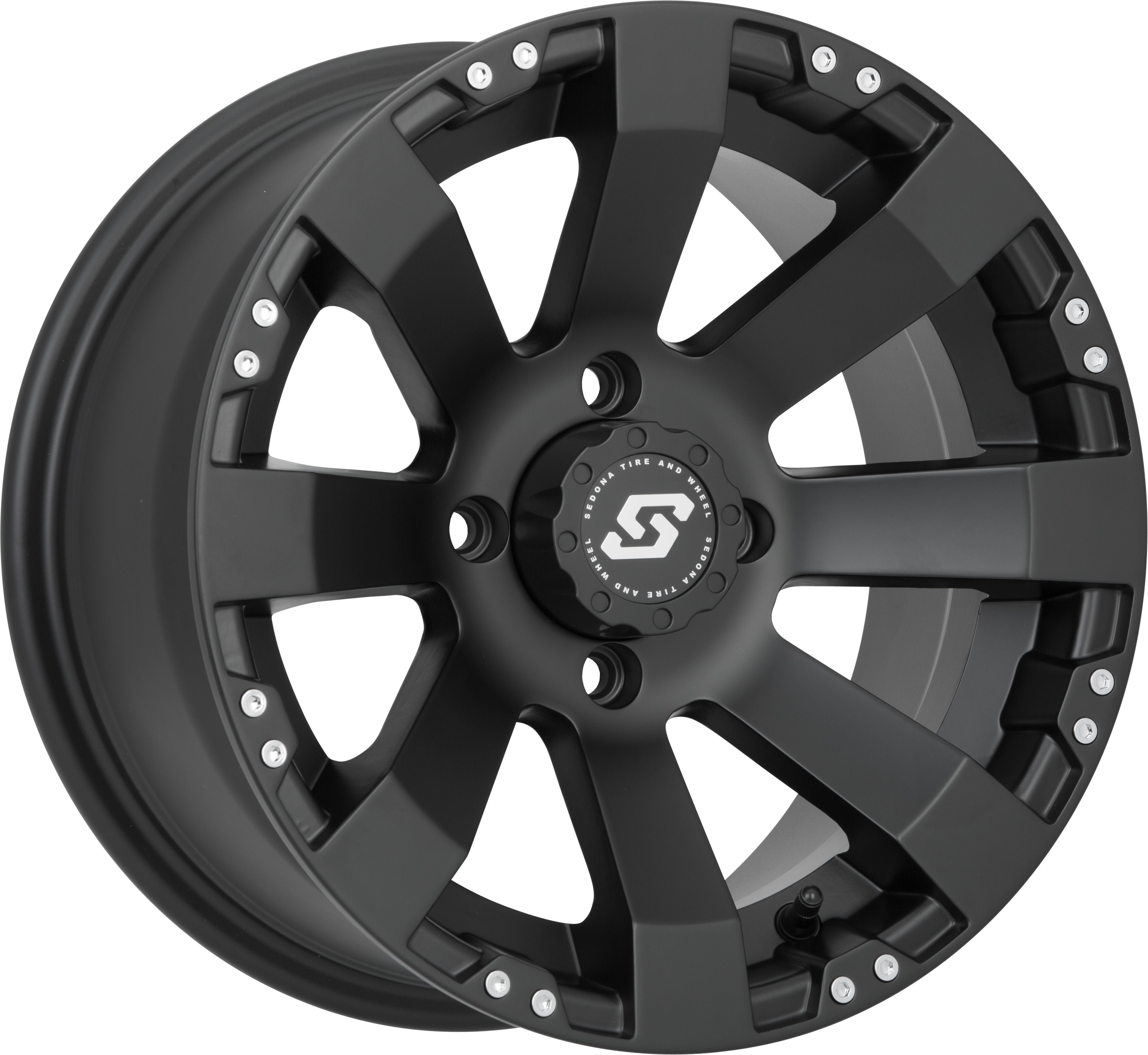 Photo of SPYDER WHEEL 12X7 4/110 2+5 (-47MM) BLACK by SEDONA - Premium Wheels for UTVs / Side by Sides
