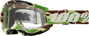 100% Strata 2 Goggles - War Camo Clear Lens