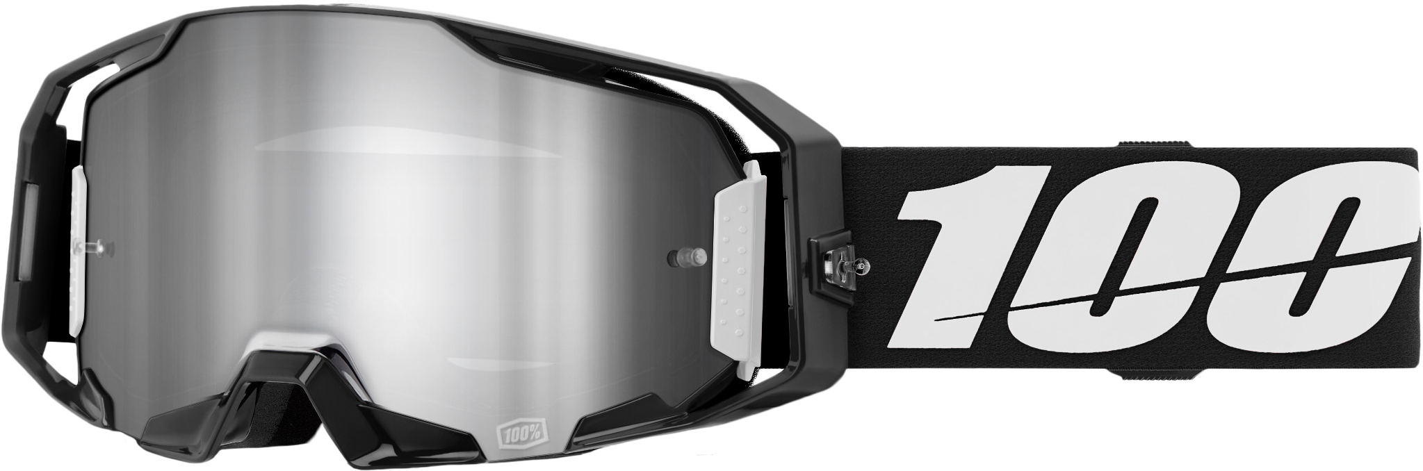 Photo of ARMATIC GOGGLE BLACK MIRROR SILVER FLASH LENS by 100-PERCENT - Premium Eyewear for UTVs / Side by Sides