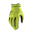 100% Ridefit Riding Gloves - Fluorescent Yellow, 2XL