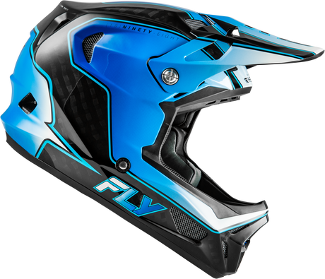 Photo of WERX-R FLOW CARBON HELMET BLACK CARBON/BLUE/WHITE XL by FLY RACING - Premium Helmets for UTVs / Side by Sides