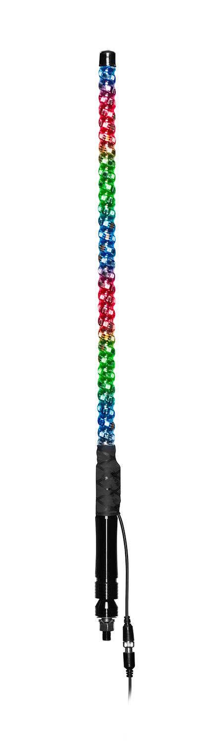 Photo of BOSS AUDIO 2' RGB LED WHIP W/ BLUETOOTH CONTROLLER by BOSS AUDIO - Premium Protective/Safety for UTVs / Side by Sides