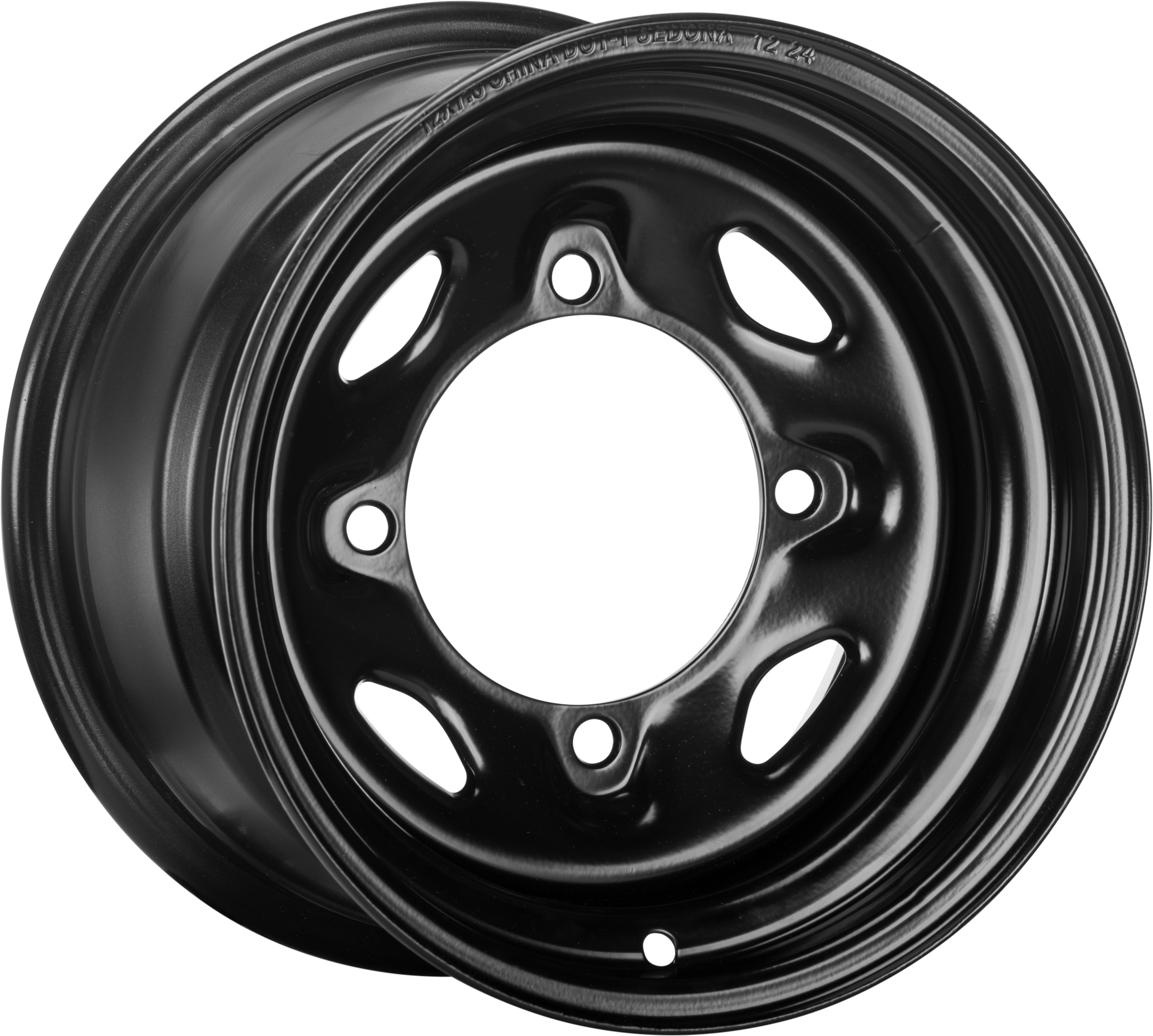 Photo of SEDONA STEEL 12X7 4/156 4+3 BLK 14MM by SEDONA - Premium Wheels for UTVs / Side by Sides