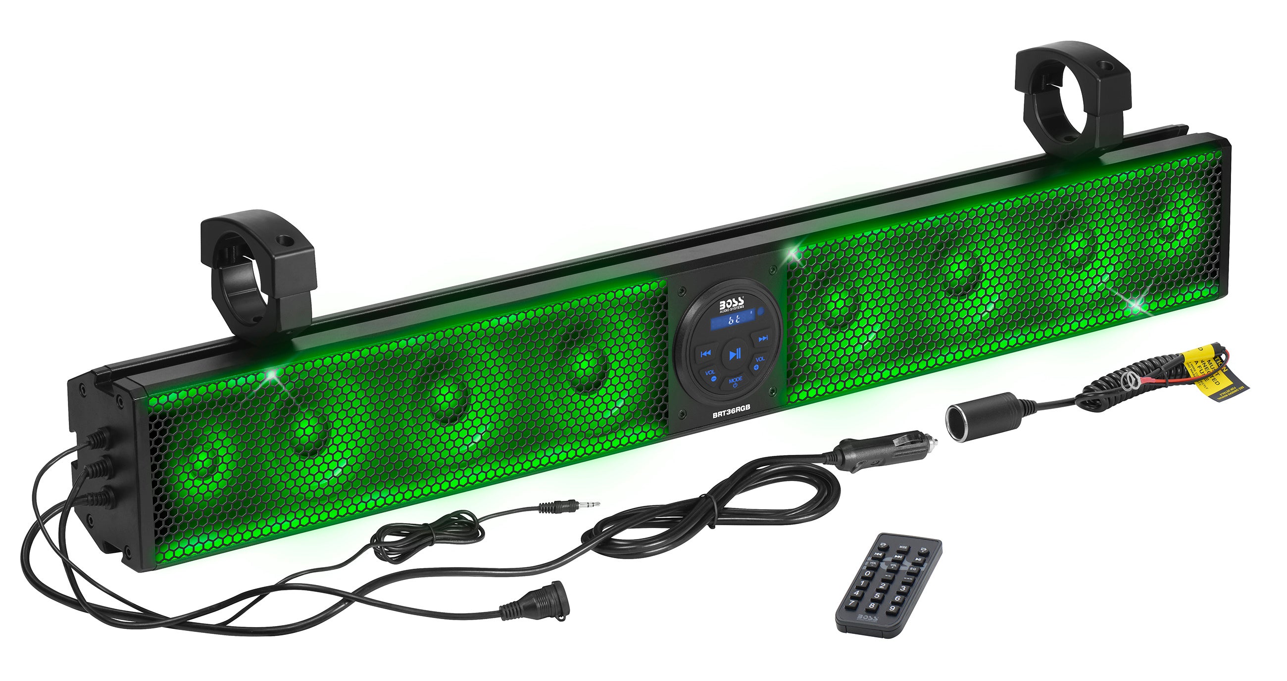 Photo of BOSS AUDIO 36" RIOT SOUND BAR WITH RGB 8 SPEAKERS FITS 1.5-2.0" BARS by BOSS AUDIO - Premium Audio/Visual/Communication for UTVs / Side by Sides