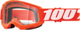 100% Strata 2 Junior Goggles - Orange Clear Lens