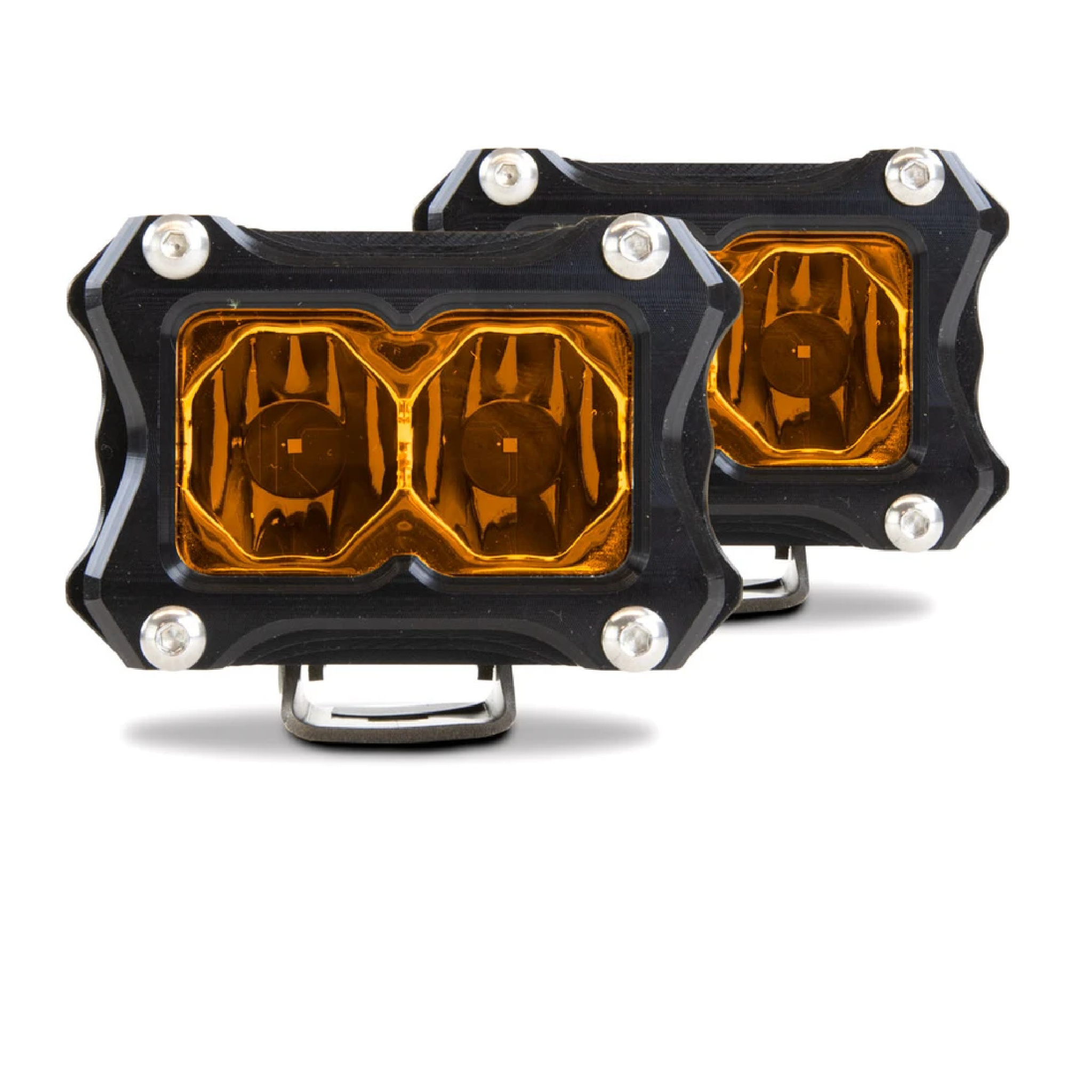 Photo of BA-2 Amber LED Pod Light - 2 Pack by Heretic Studio Dealer Portal - Premium Light Bar for UTVs / Side by Sides