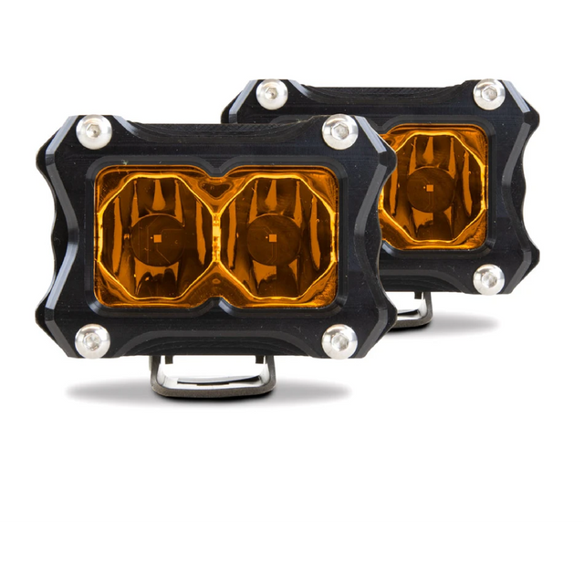 Photo of BA-2 Amber LED Pod Light - 2 Pack by Heretic Studio Dealer Portal - Premium Light Bar for UTVs / Side by Sides