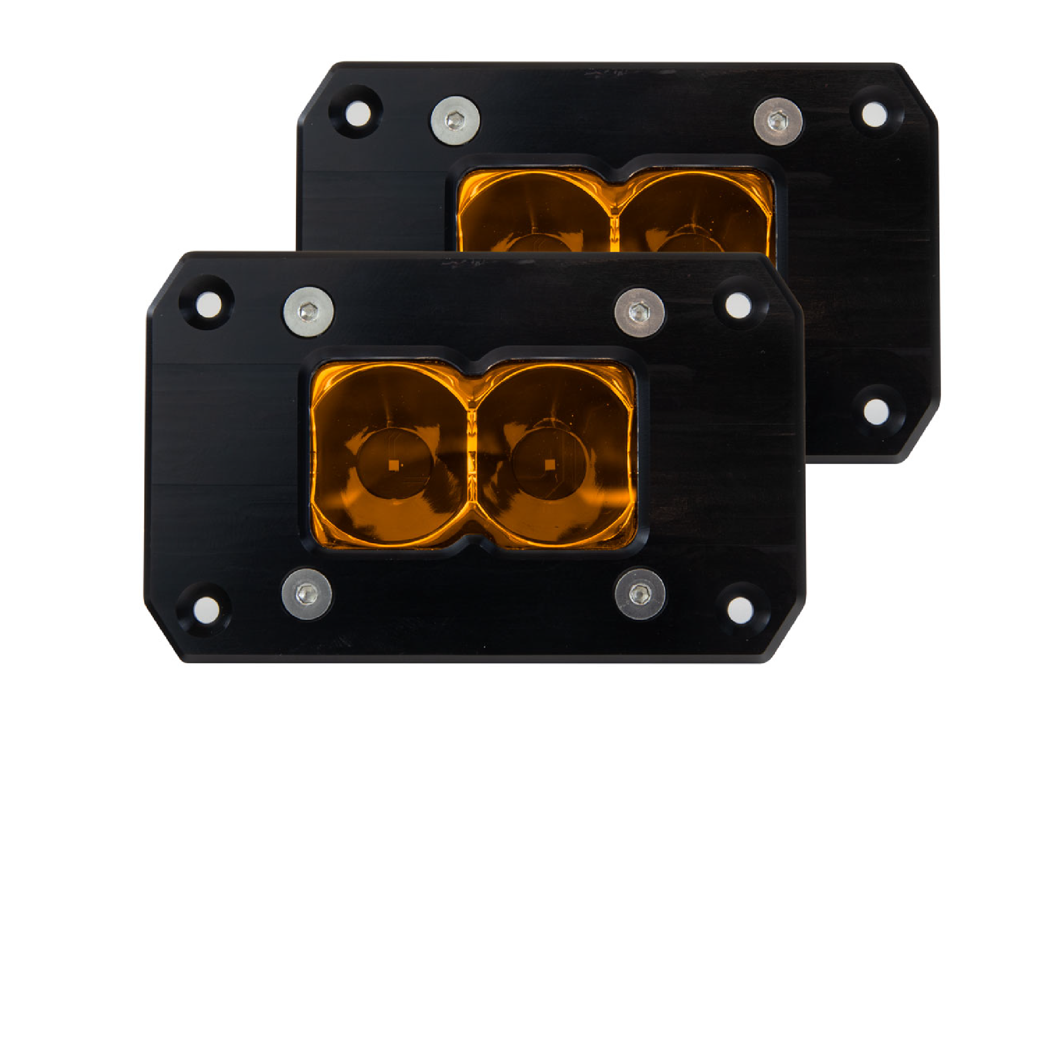 Photo of BA-2 Flush Mount Amber LED Pod Light - 2 Pack by Heretic Studio Dealer Portal - Premium Light Bar for UTVs / Side by Sides