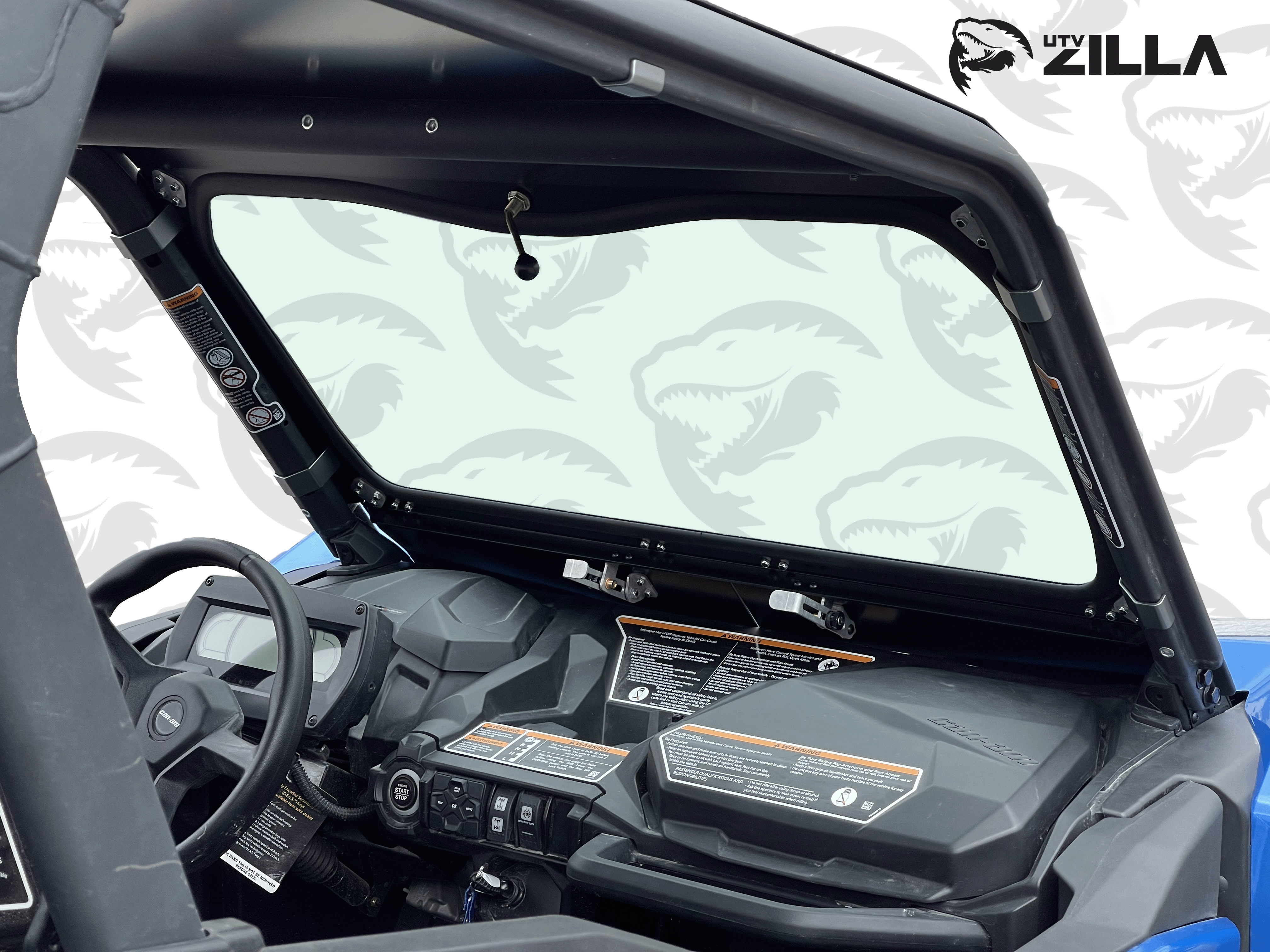 Photo of Glass Windshield for Can-Am Commander and Maverick Trail/Sport by UTVZILLA - Premium for UTVs / Side by Sides
