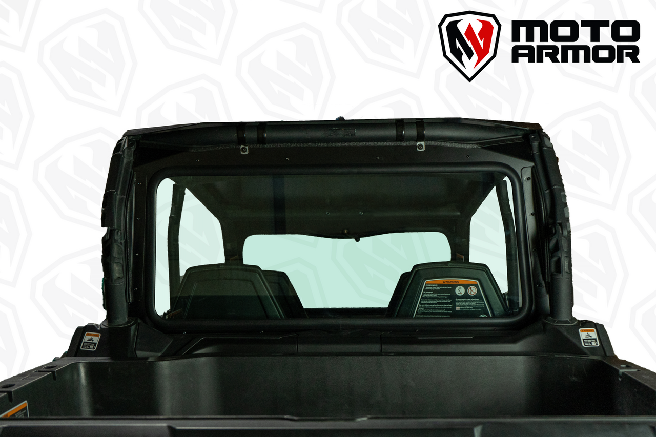 Photo of Rear Glass Window/Windshield for Can-Am Commander and Maverick Trail/Sport by Moto Armor - Premium for UTVs / Side by Sides