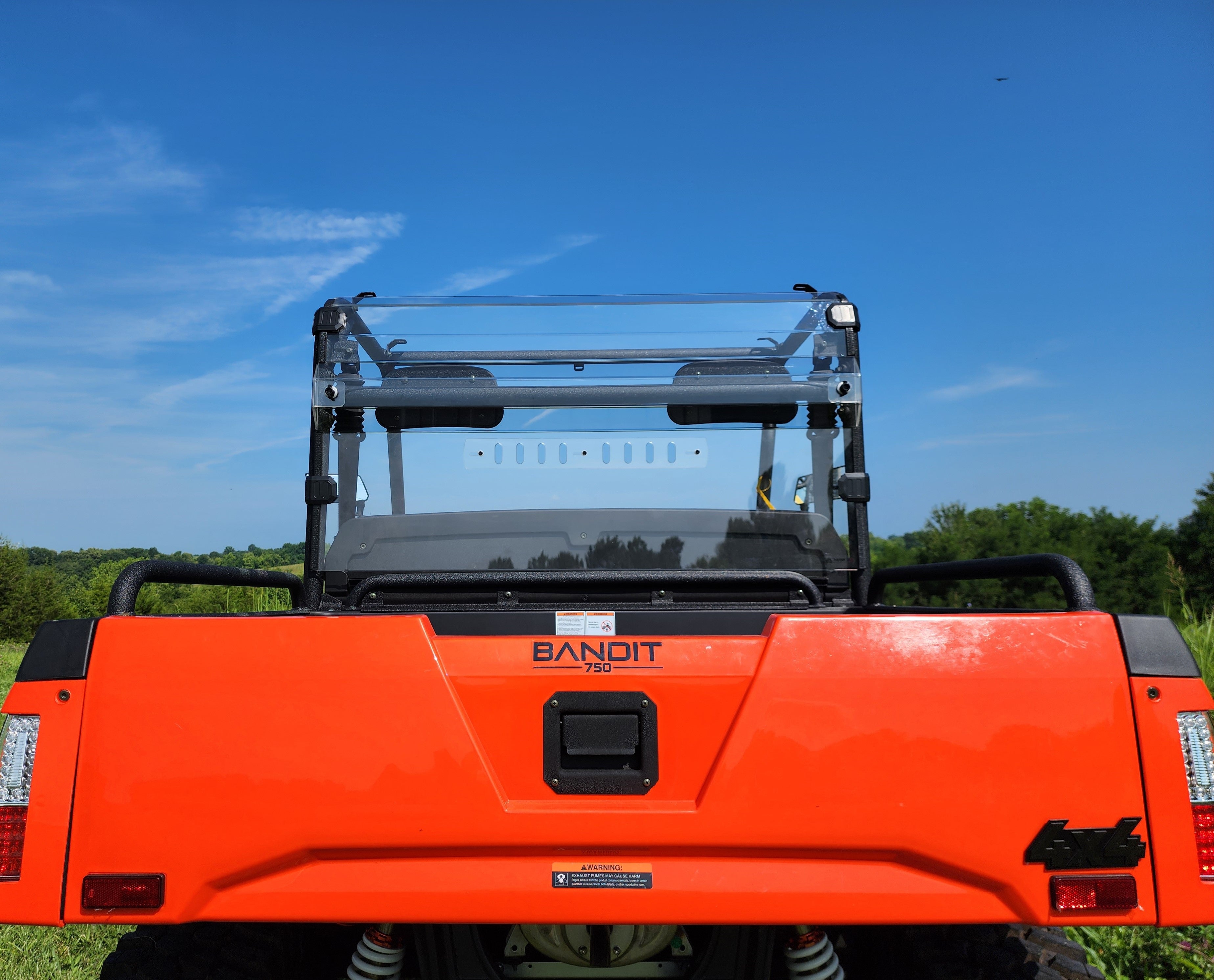 Photo of Bad Boy Bandit 550/750 - 1 Pc Lexan Back Panel by 3 Star UTV - Premium Windshields for UTVs / Side by Sides