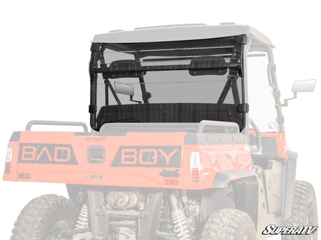 Photo of SuperATV Bennche Cowboy Rear Windshield by SuperATV - Premium Windshields for UTVs / Side by Sides