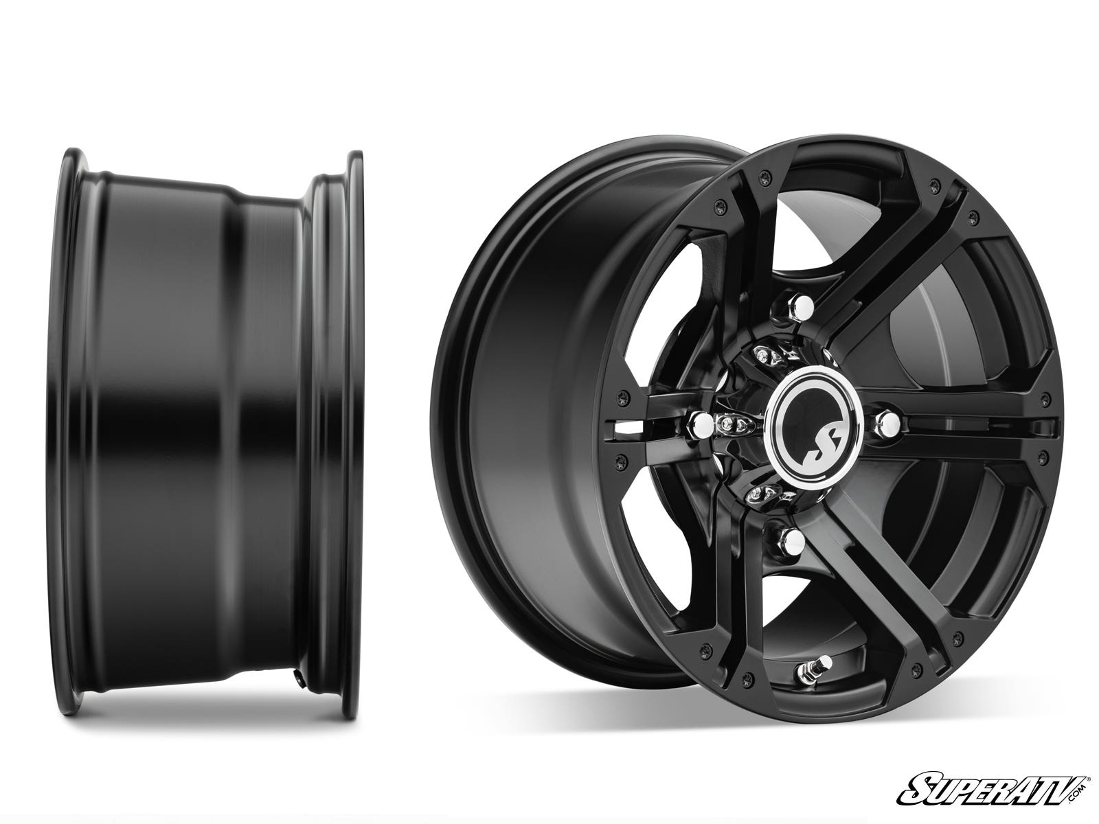 Standard XT Warrior Tires 30x10x14 on 14x7 Bandit H-Series Black Wheels 4/156 Pattern