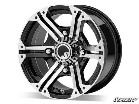 Standard XT Warrior Tires 28x10x14 on 14x7 Bandit H-Series Machined Finish Wheels 4/156 Pattern