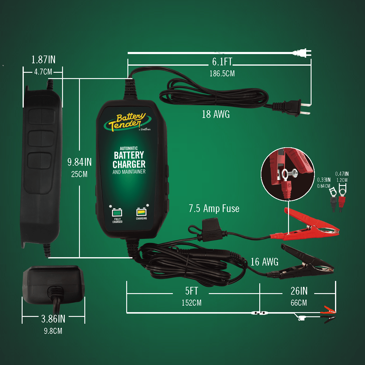 Photo of 4 AMP Power Tender® 12V / 6V Switchable Battery Charger by Battery Tender® - Premium for UTVs / Side by Sides