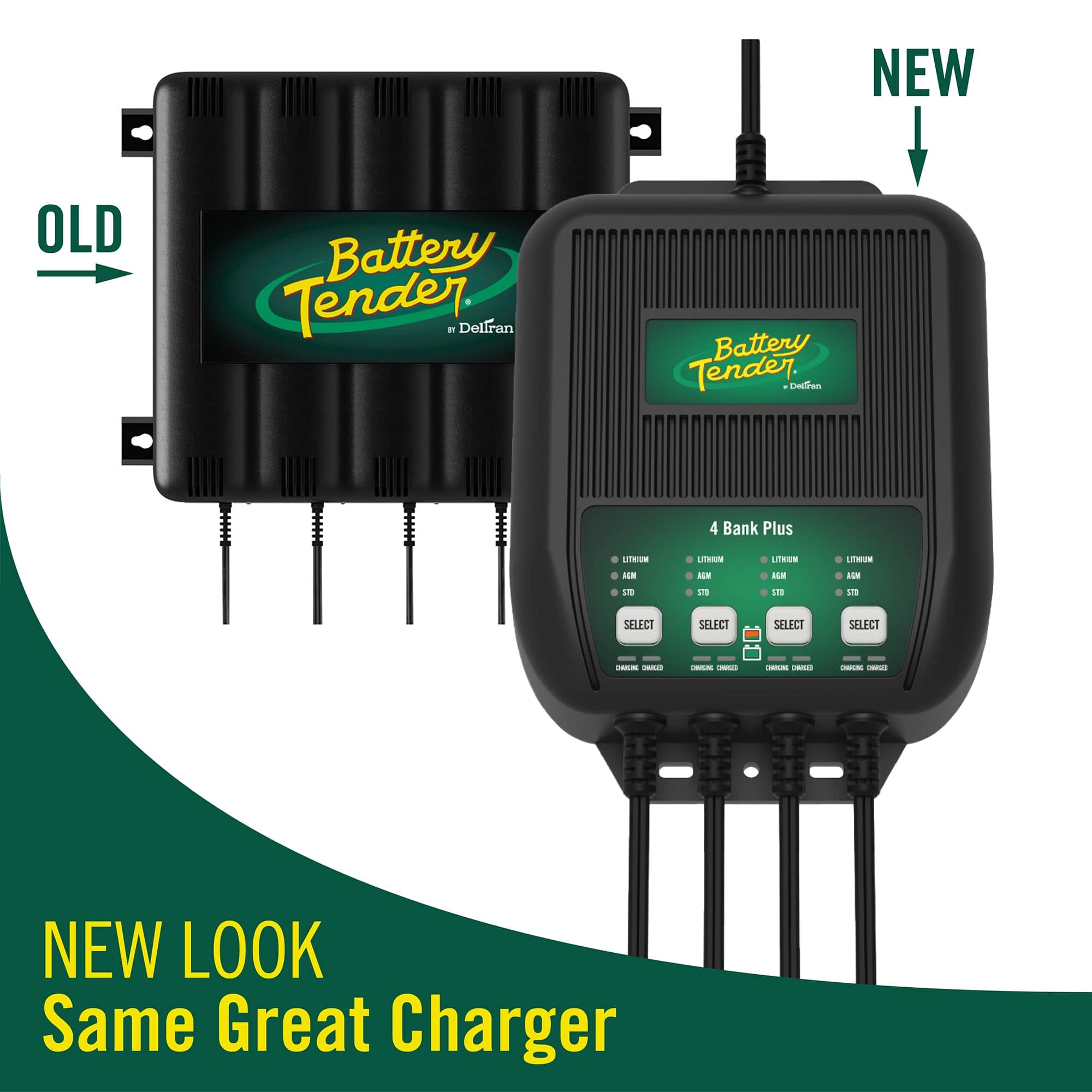 Photo of 4-Bank, 1.25 AMP 12V Battery Charger by Battery Tender® - Premium for UTVs / Side by Sides