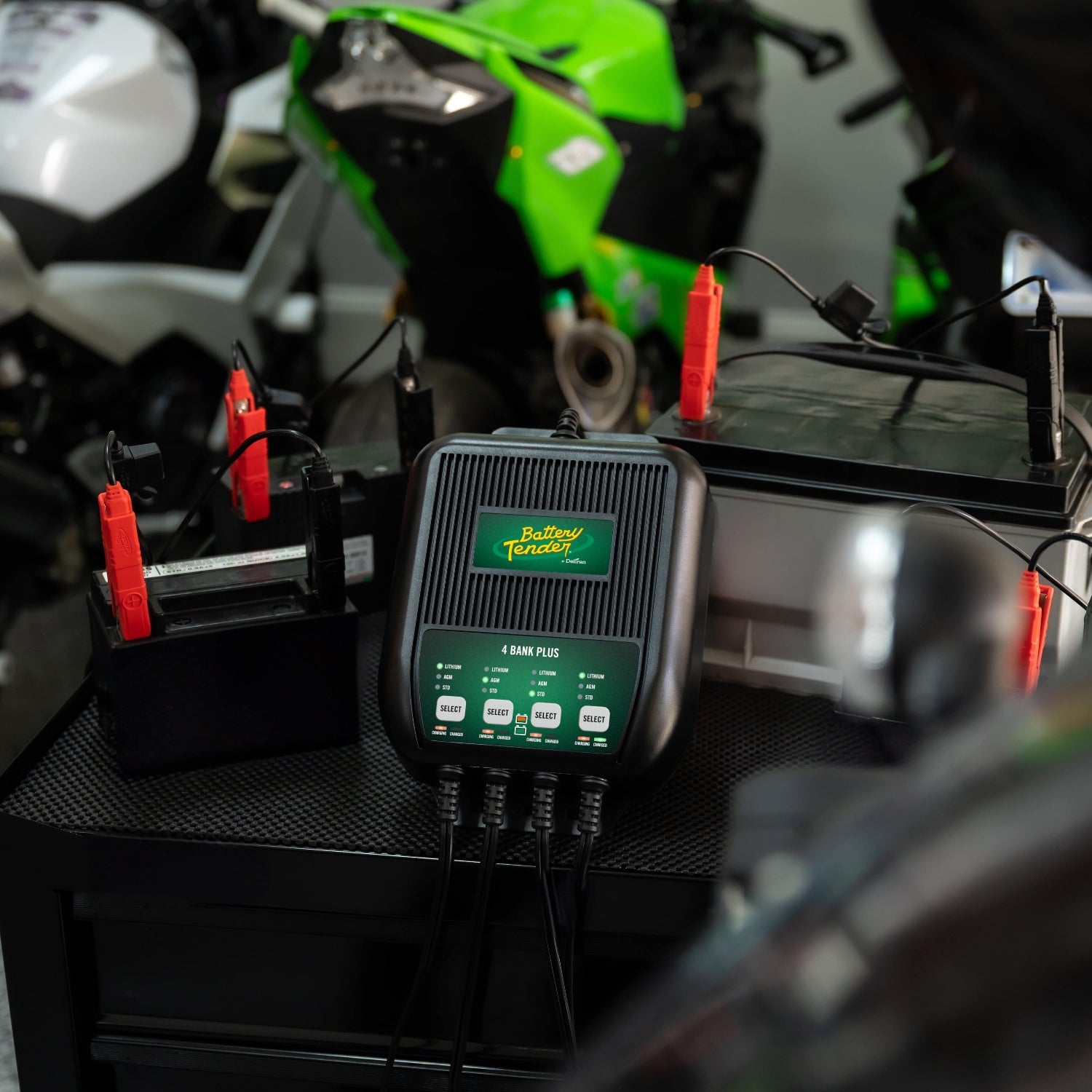 Photo of 4-Bank, 1.25 AMP 12V Battery Charger by Battery Tender® - Premium for UTVs / Side by Sides