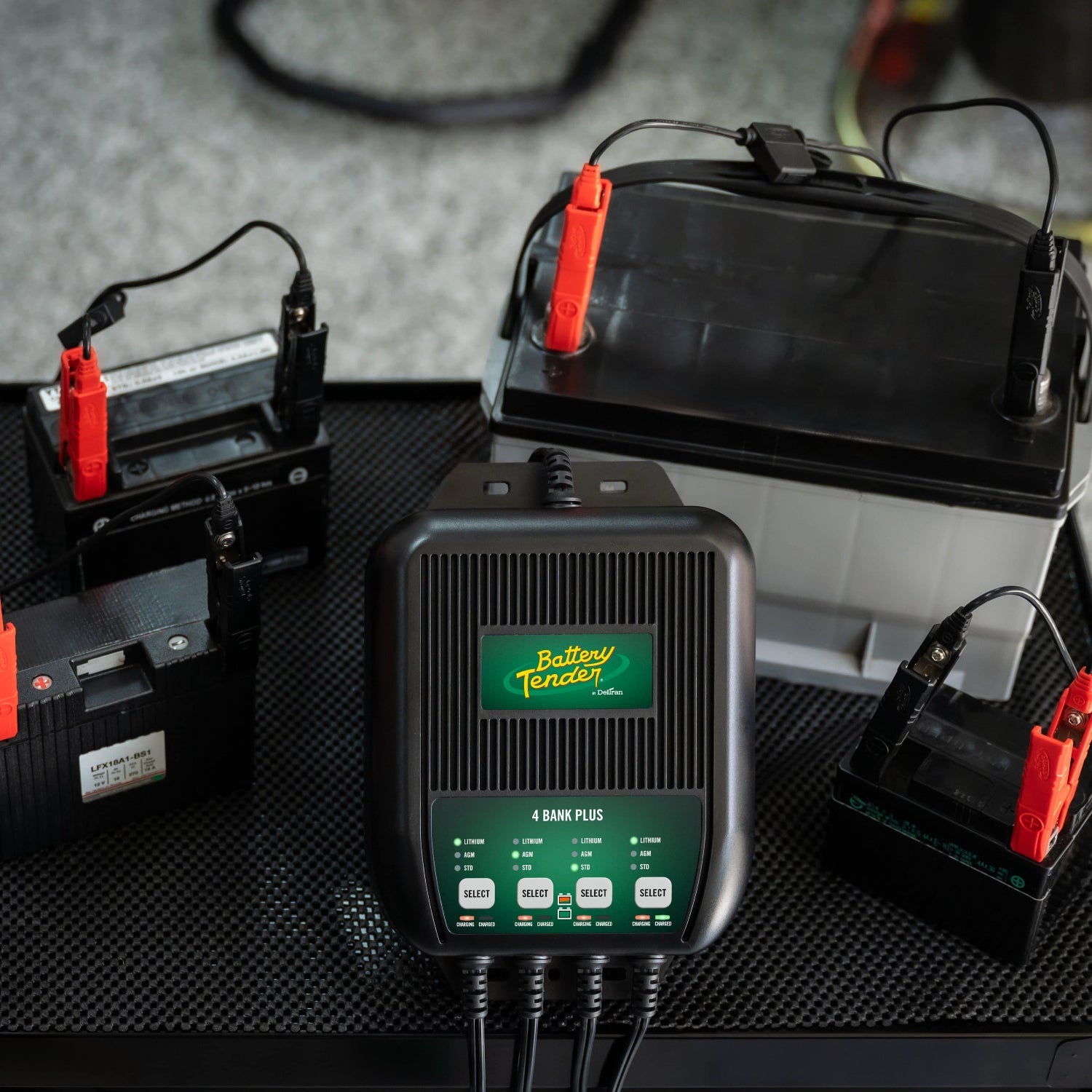 Photo of 4-Bank, 1.25 AMP 12V Battery Charger by Battery Tender® - Premium for UTVs / Side by Sides