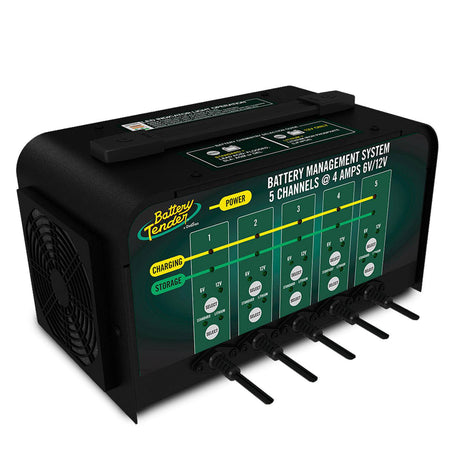 Photo of 5 Bank, 4 AMP Selectable 12V / 6V Battery Charger by Battery Tender® - Premium for UTVs / Side by Sides