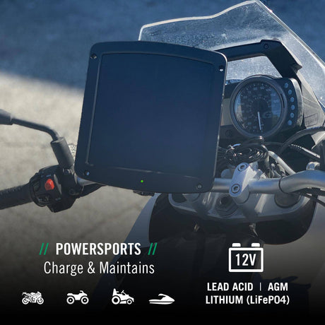 Photo of 5 Watt Solar 12V Battery Charger with Handlebar Mount by Battery Tender® - Premium for UTVs / Side by Sides