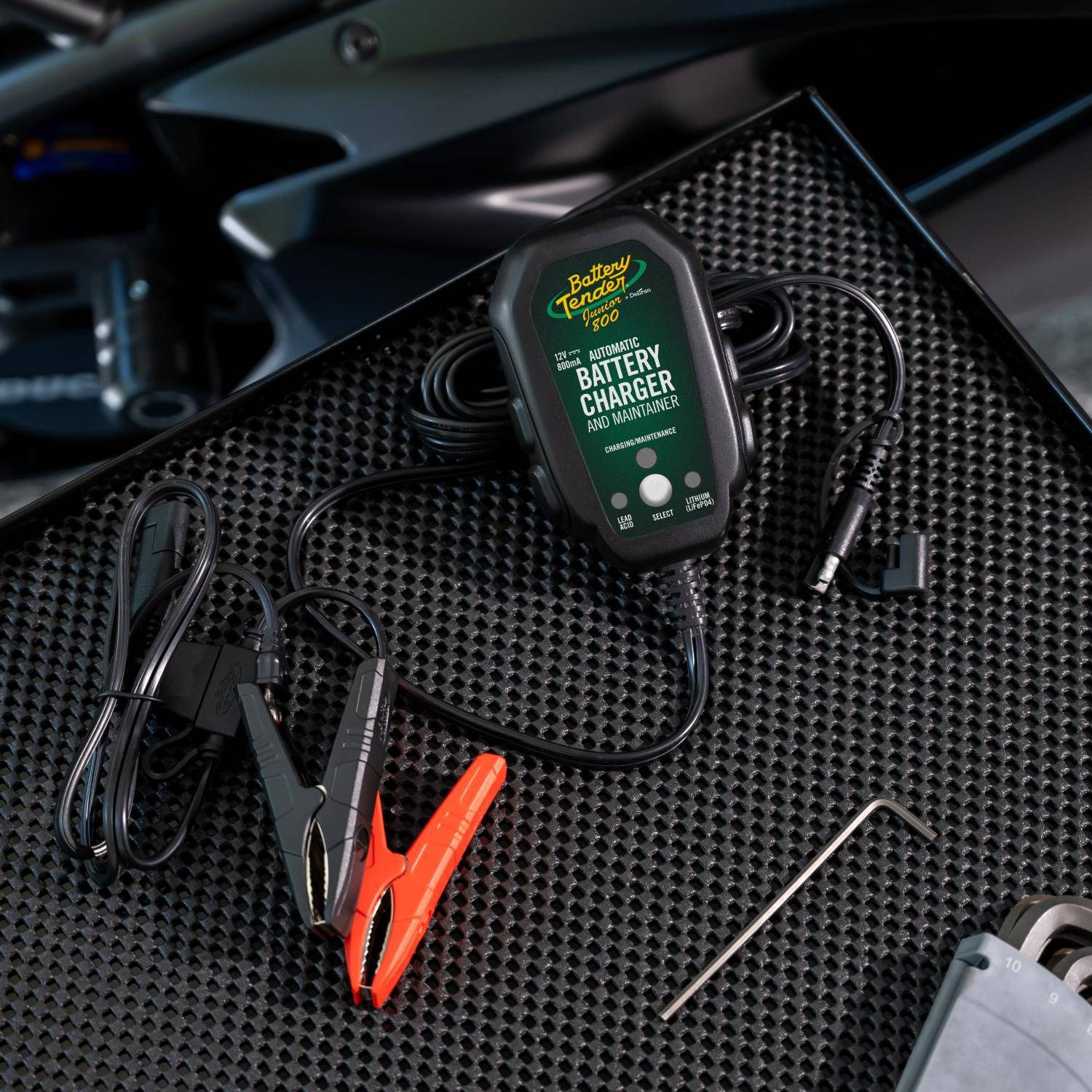 Photo of Battery Tender Junior 800mA 12V Selectable Chemistry Battery Charger and Maintainer by Battery Tender® - Premium for UTVs / Side by Sides