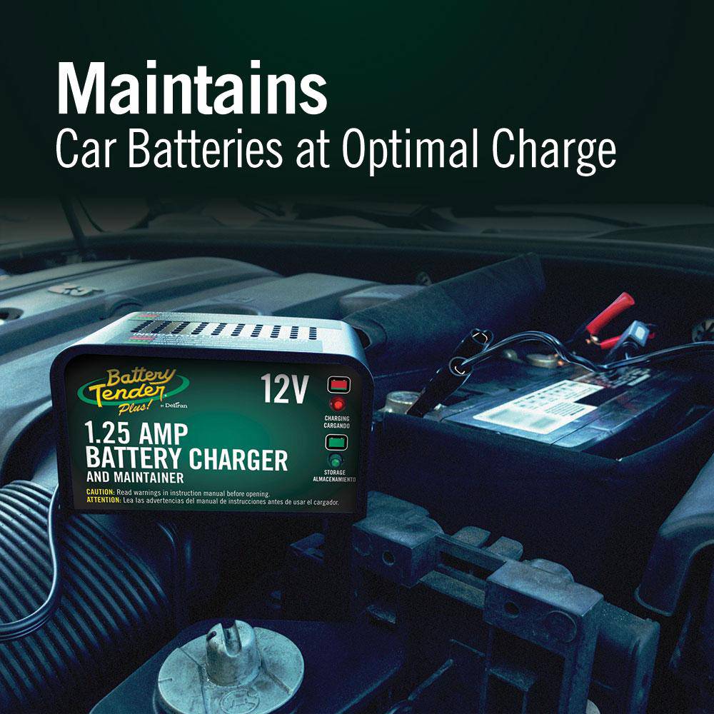 Photo of Battery Tender Plus 1.25 AMP 12V Battery Charger and Maintainer by Battery Tender® - Premium for UTVs / Side by Sides