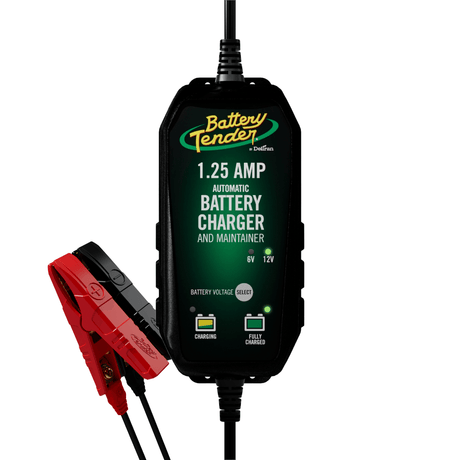 Photo of Battery Tender Plus 1.25 AMP Selectable 12V / 6V Battery Charger and Maintainer by Battery Tender® - Premium for UTVs / Side by Sides