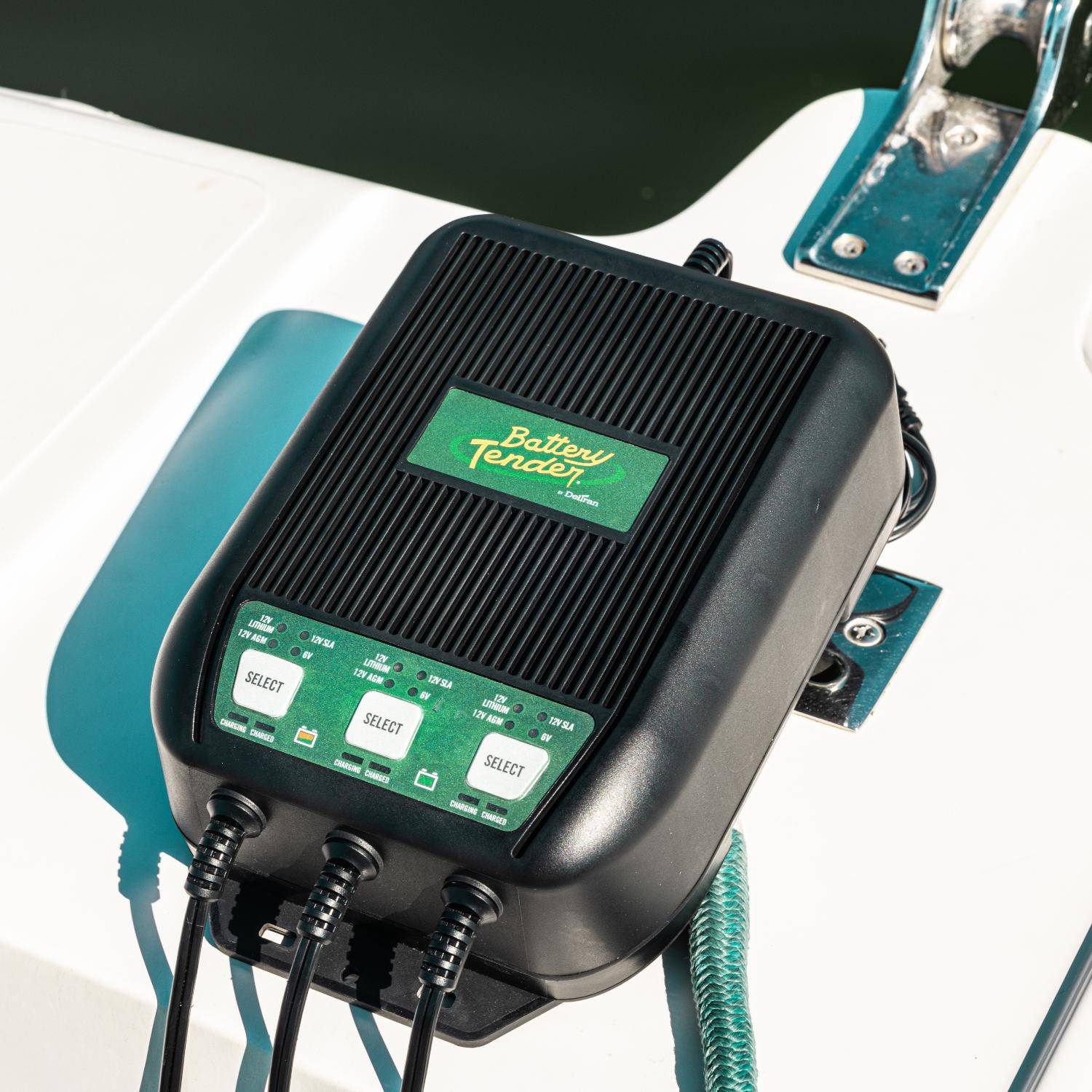 Photo of 3-Bank Selectable 12V or 6V, 9 AMP Battery Charger by Battery Tender® - Premium for UTVs / Side by Sides
