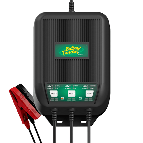 Photo of 3-Bank Selectable 12V or 6V, 9 AMP Battery Charger by Battery Tender® - Premium for UTVs / Side by Sides