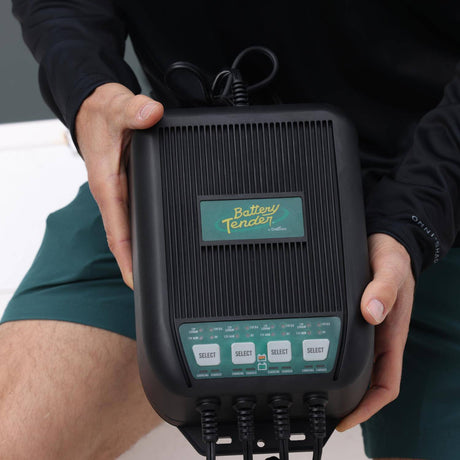 Photo of 4-Bank Selectable 12V or 6V, 12 AMP Battery Charger by Battery Tender® - Premium for UTVs / Side by Sides